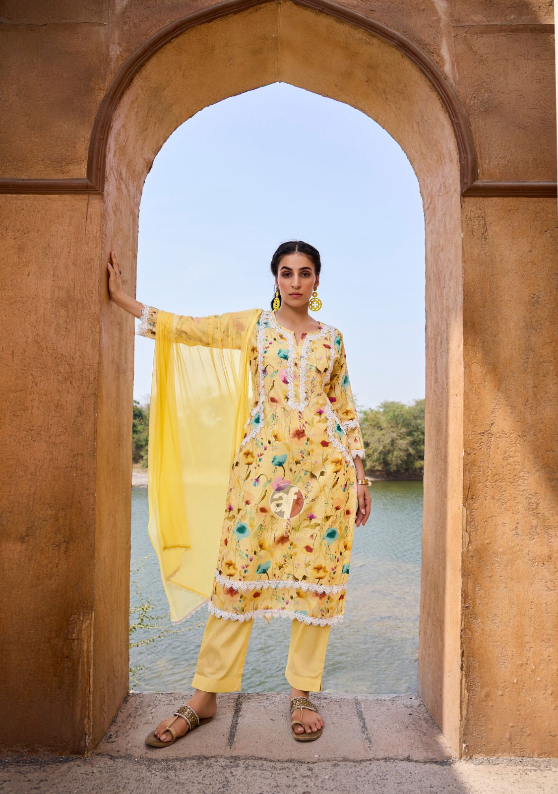 Sakhi Re Vol 2 By Af Linen Cotton Printed Plus Size Kurti With Bottom Dupatta Wholesale Market In Surat